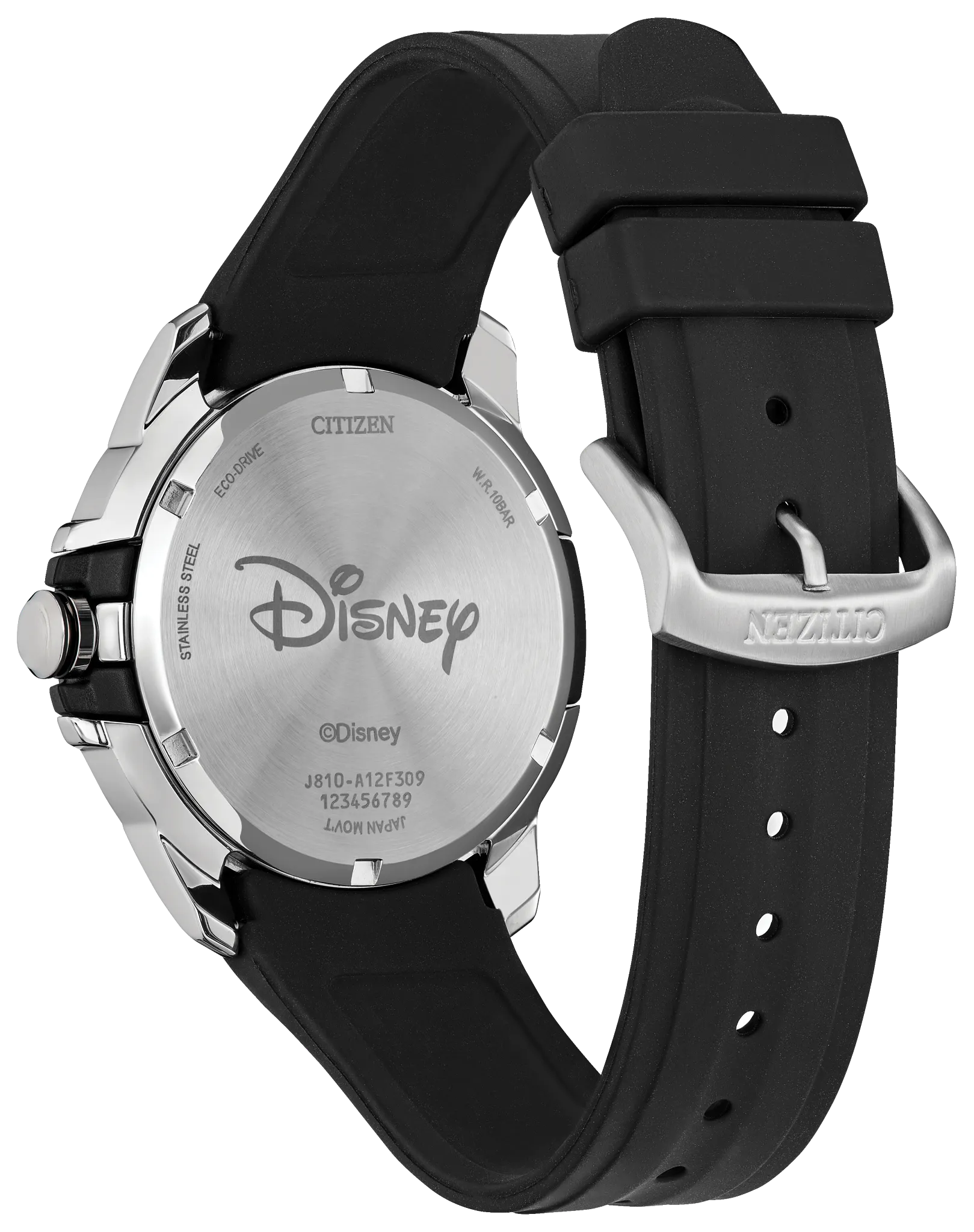 Mickey Mouse Goalie Green Dial Silicone Strap AW1656-08W | CITIZEN